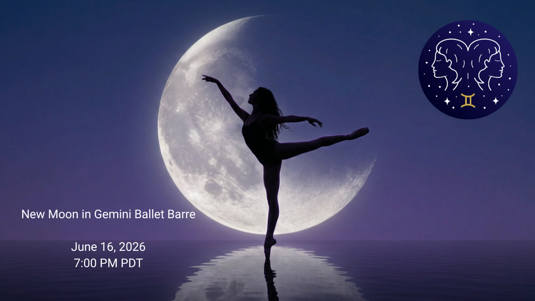 New Moon in Gemini Ballet Barre Workout — Join Me Live on YouTube This Sunday