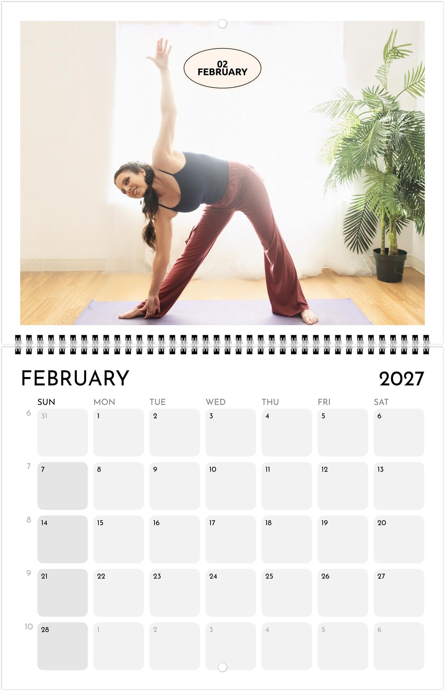 2027 Yoga Wall Calendar