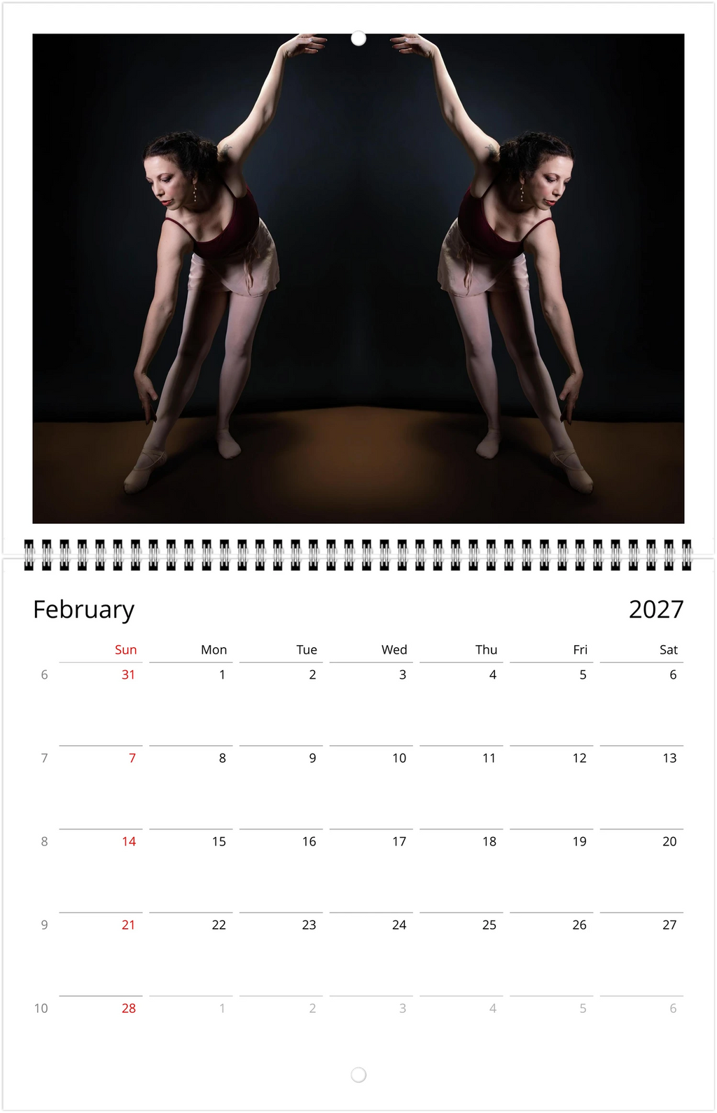 2027 Fitness Wall Calendar