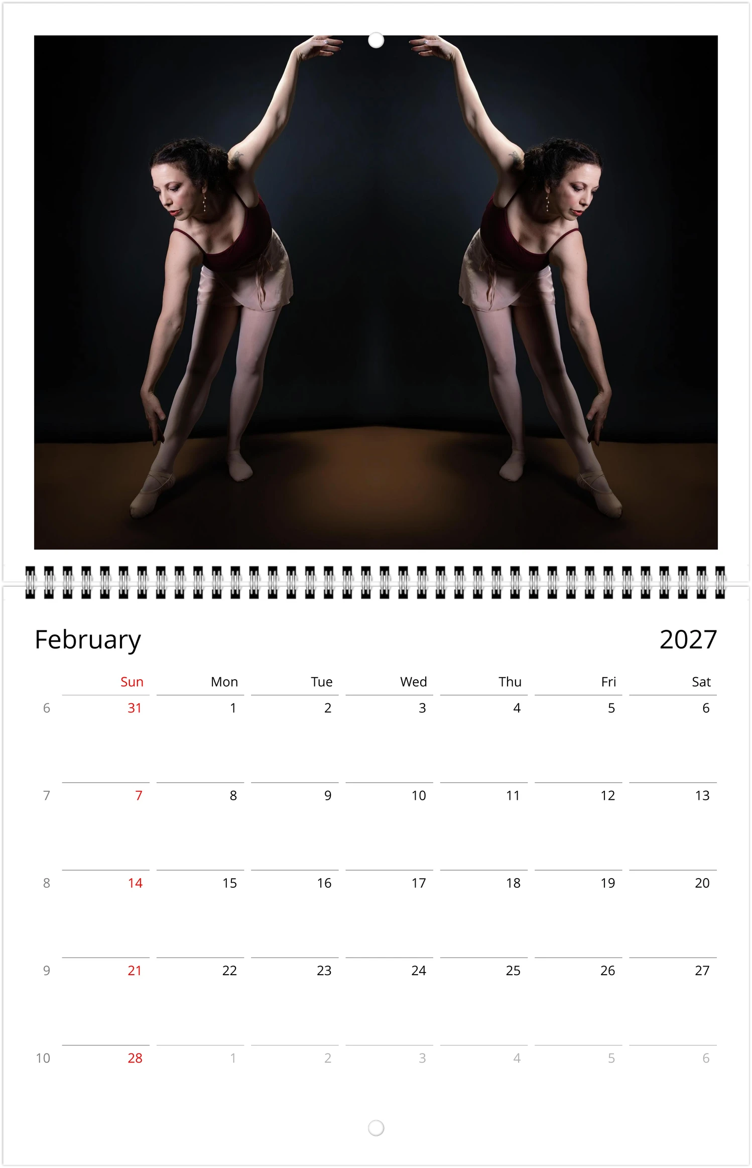 2027 Fitness Wall Calendar